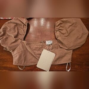 Sabo Skirt Crop Top, NWT